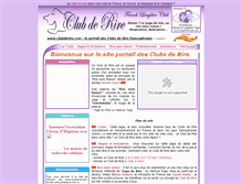 Tablet Screenshot of clubderire.com